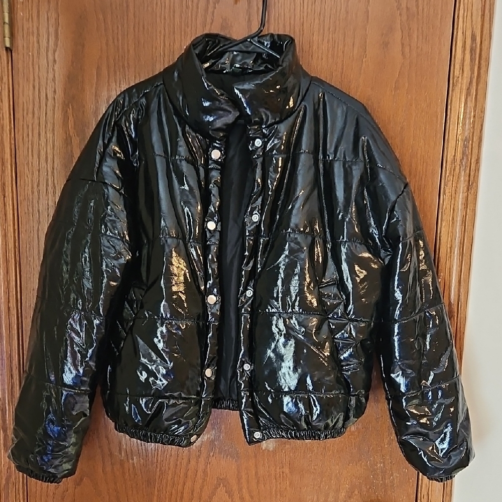 Wild Fable Glossy Black Jacket